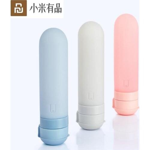 Original Youpin U Travel Sub Bottle Silicone Portable Easy Soft Skin-Friendly Healthy Safe 50ml x 3Pcs Blue Pink Gray