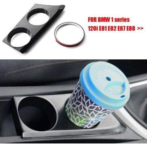DIY ABS Plastic Center Console Easy to Stick Cup Holder for BMW E81 E82 E87 E88 1 series 120i 2004-2011 LHD