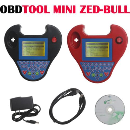 New Auto Key Programmer Smart Mini Zed Bull Smart Zedbull 2 Colors Valiable Auto Key Transponder Cloning Device Finding PIN Code