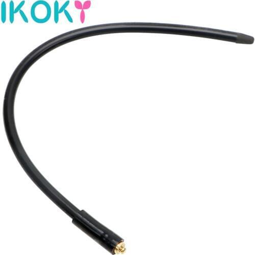 IKOKY Electric Shock Stick Penis Plug Sex Toys for Men Women Medical Themed Toys Therapy Massager Silicon Adult Products