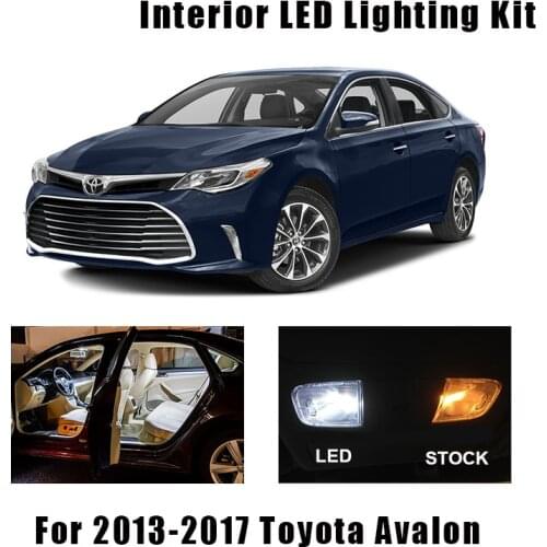 11pcs White LED Interior Light Ceiling Bulbs Kit Fit For 2013 2014 2015 2016 2017 Toyota Avalon Map Dome Courtesy License Lamp