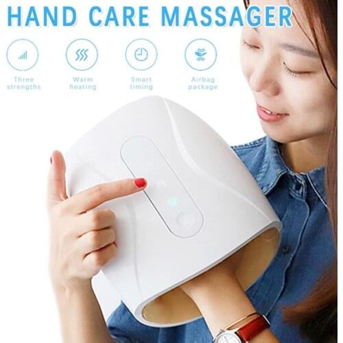 Smart Electric Hand Massage Device Air Compression Relaxation Relax Finger Spa Massager Relief Heated Girlfriend Palm Pain K6F3