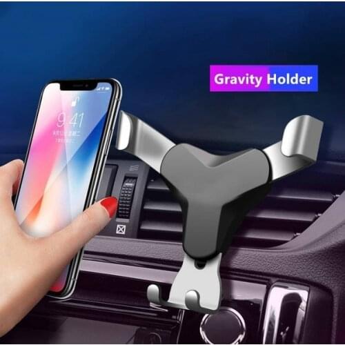 Universal Air Vent in Car Mobile Phone Holder Stand For iPhone huawei Smartphone No Magnetic Auto Support