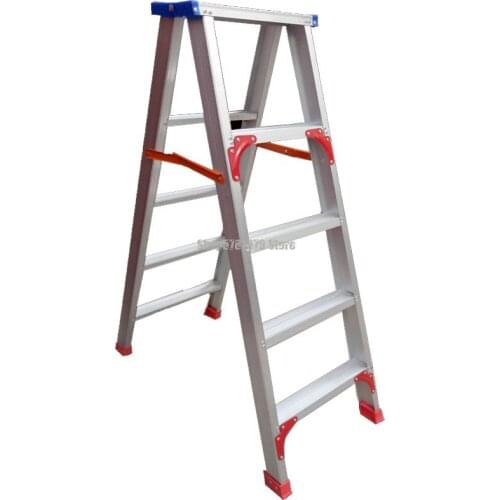 Household Ladder Thickened 3m Aluminum Alloy Herringbone Ladder Engineering Ladder Household Double Side Ladder Telescopic Ladde