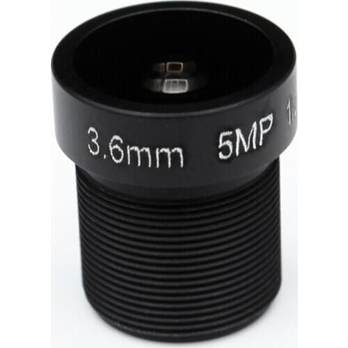 X4pcs 1/2.5" 5MP HD 3.6mm Fixed Iris 128 degrees wide angle IR Board CCTV Lens M12 for CCD IP Camera