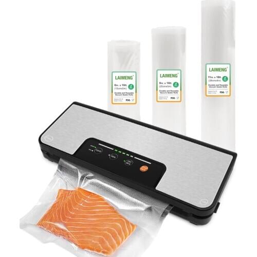 YUMYTH Food Vacuum Sealer with BPA-Free Storage Vacuum Bags Household Vacuum Sealer Packaging Machine Sous Vide Bags RollsT290