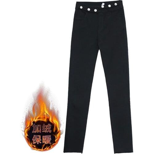 Fv246 2019 new autumn winter women fashion casual Popular long Pants Cashmere thick warm