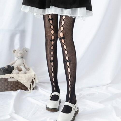 Women Pantyhose Hollowed Hole hole Lace Handmade Sexy Net Wedding Beautiful Girl Soft Tights Student Clothing Accessories