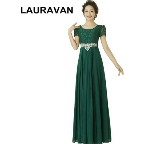 Pretty blue green long elegant fantasy bridesmaid dress floor length party dresses plus size sleeves for women gown