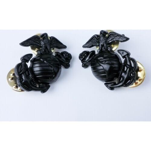 WWII UNITED STATES MARINE CORPS USMC COLLAR BADGE PINS Military Store 5605101