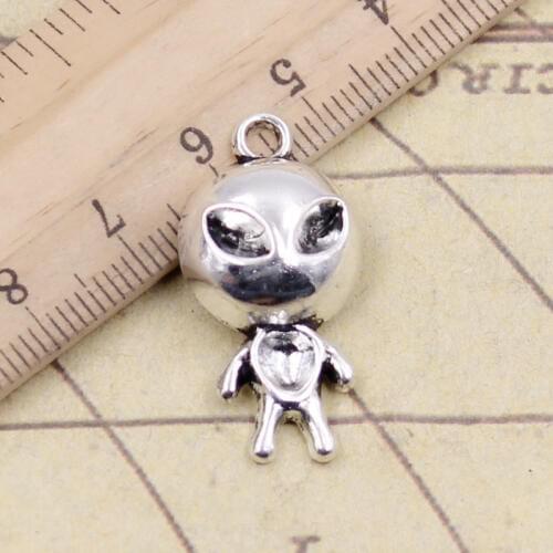 10pcs Charms Alien Et 31x15mm Tibetan Silver Color Pendants Antique Jewelry Making DIY Handmade Craft