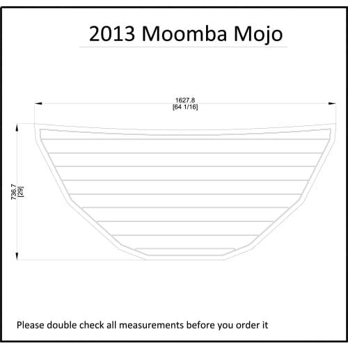 2013 Moomba Mojo Swim Platform Pad Boat EVA Teak Decking 1/4" 6mm