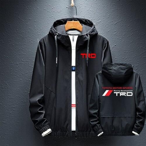2021 Toyota Motorsport TRD Mens Jacket hoodies Fashion Casual Streetwear Male Waterproof Clothes Windbreaker Coat Outwear Tops