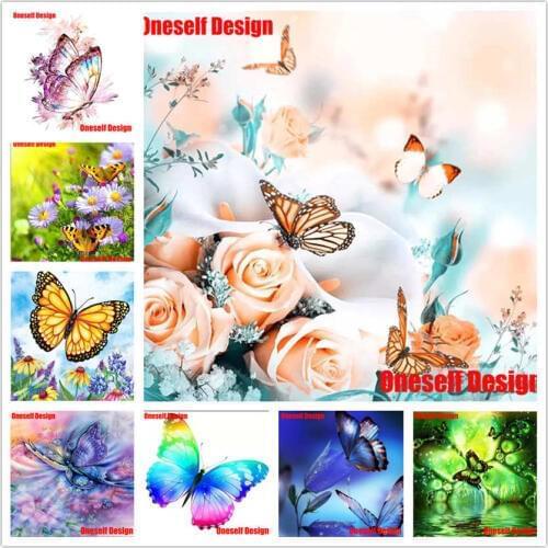5D diamond mosaic Sale Diy Diamond Painting Full Beautiful butterfly 5D Diamond embroidery Full Square Animal rhinestone picture
