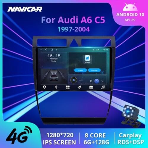 2Din Android10 Car Radio For Audi A6 C5 1997-2004 GPS Navigation Auto Radio Car Multimedia Player Stereo Receiver Car Video IGO