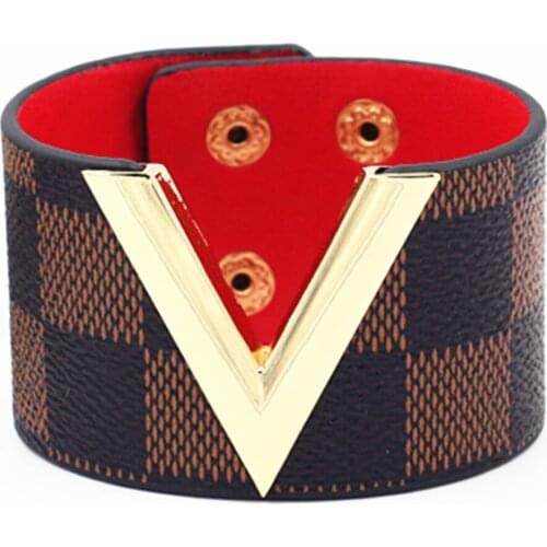 Big V Bracelets Blue Brown Women Jewelry design Black Fashion Bracelets Women Bracelets Fashion Girl Bangle Female Jewelry