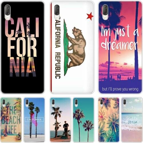 California trees Beach Surf Travel Tropical Case For Sony Xperia L1 L2 L3 X XA XA1 XA2 Ultra E5 XZ XZ1 XZ2 Compact XZ3 M4 Aqua Z