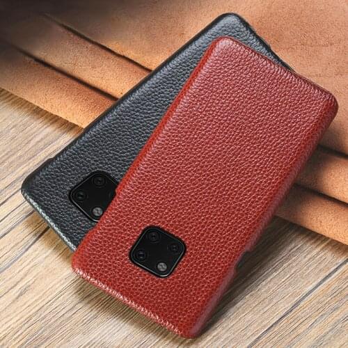 Phone Case For Huawei P20 P30 Lite Mate 10 20 lite Pro Y6 Y9 P Smart 2019 Litchi Texture Cover For Honor 7X 7A 8X 9 10 lite