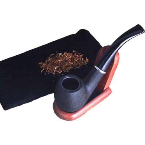 Black Pipe Chimney Smoking Pipes Mouthpiece Herb Tobacco Pipe Cigar Gifts Narguile Grinder Smoke