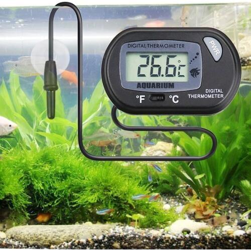 Digital LCD Screen Acquario Termometro Fish Tank Temperature Measurement Waterproof Aquarium Electronic Temperature 24 S2