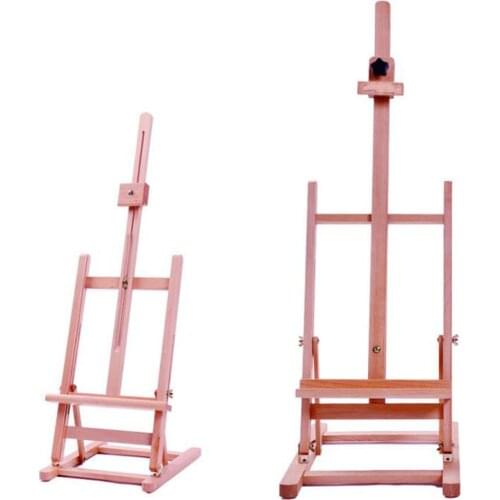 Wooden Multifunction Portable Floor Adjustable Height Drawer Fold-Able Sketch Drawing Holder Organizer Oil Painting Shelf