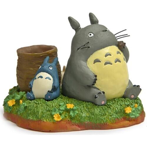 My Neighbor Totoro Kiki Kikis Delivery PVC Cat Action Figure Doll Anime Flowerpot Diy Pen Container Resin Plastic Model