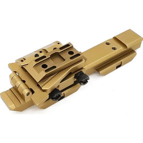 SOTAC-GEAR Tactical G33 Mounts Magnifier Flip-To-Side Quick Detach w/ 5/8" Riser for G23 3X Magnifiers Fits 20mm Picatinny Rail