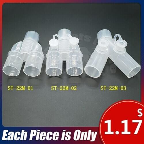 Anesthesia Breathing Circuit Corrugated Three Way Connector Veterinary Equipment