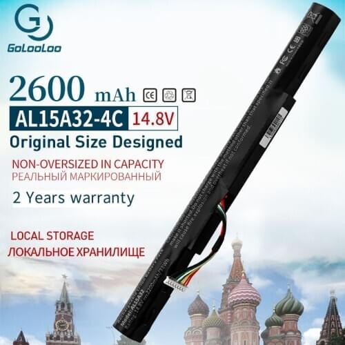 Golooloo 4CELL AL15A32 4ICR17/65 New battery for Acer E5-422G E5-472 E5-473 E5-522 E5-532 E5-532T E5-573 E5-722 ES1-420 V3-574TG