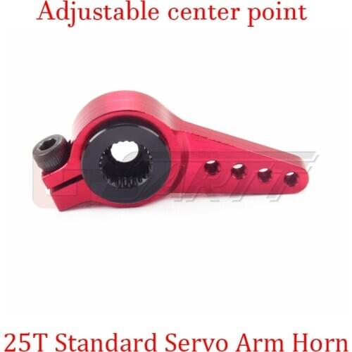 JDHMBD 25T Metal Servo Arm RC Helicopter Parts Fit X7 GDW KST DEKO FUTABA ALIGN ALZRC Adjustable center point