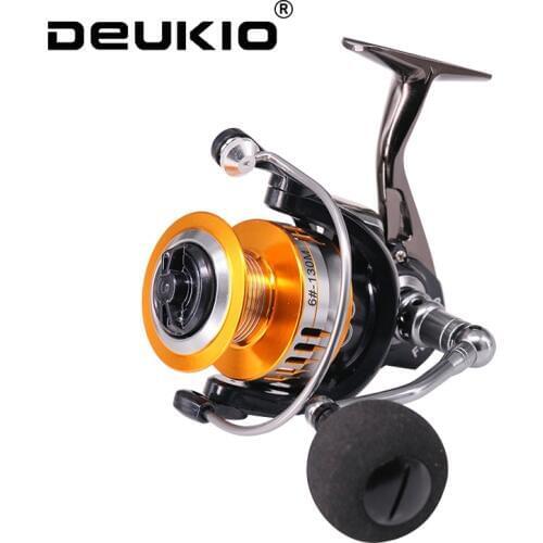 DEUKIO New Fishing Coil 8KG Max Drag Power 5.0:1/4.7:1 Gear Ratio 17+1 Ball Bearings Light Weight Spinning Fishing Reel