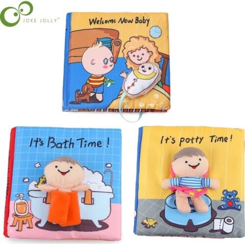 Enlightenment Cognitive Toy Book Parent-child Interaction with Paper Ringing Bell Cloth Book Children Education Toys DDJ