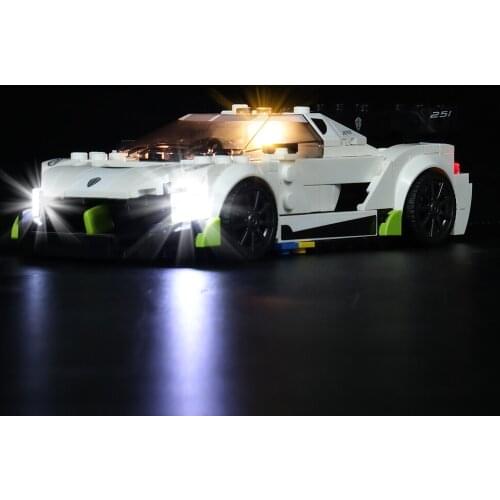LED Light Set For 76900 Koenigsegg Jesko (Only LED Light, No Block Kit)