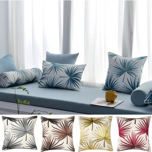 Nordic Jacquard Flower Cushion Cover 45X45cm Linen Throw Pillows Case Cover For Sofa Decorative Pillow Covers Soft Home decor