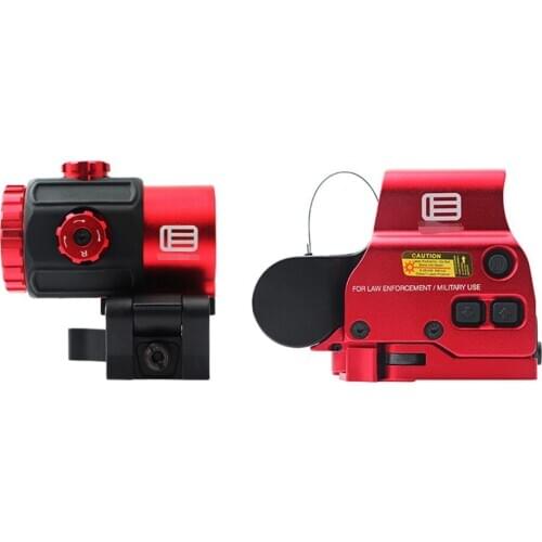 NEW 558 Red and Green Dot Scope With G43 3X Magnifier Combo Hunting Rifle Scope Black Red Dark Earth