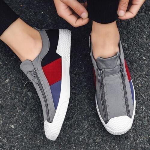 New Mens Vulcanize Shoes Summer Canvas Youth Trend Sneaker Shoes Fashion Mixed Colors Mens Flat Bottom Casual Shoes for Men