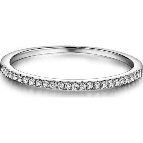 Charming Female ring Real Silver color Pave AAAAA Cz Stone Statement wedding band rings for women Party Jewelry