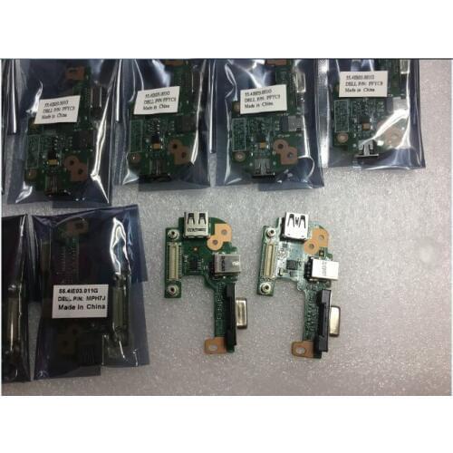 Original DQ15DN15 For DELL N5110 DQ15DN15 CRT AC DC JACK USB BOARD 48.4IF05.011 10808-1 Full Tested