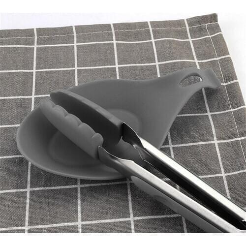 Silicone Spoon Rest Pads Heat Resistant Placemat Kitchen Utensils Spatula Trays for Household Kitchen Accessories
