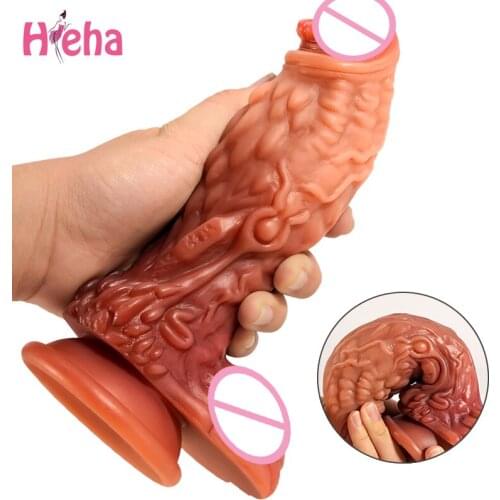 Soft Silicone Realistic Dildo Anal Sex Toys Butt Animal Plug Tentacle Fantasy Dildos Masturbate for Women Men Orgasm Adult Games