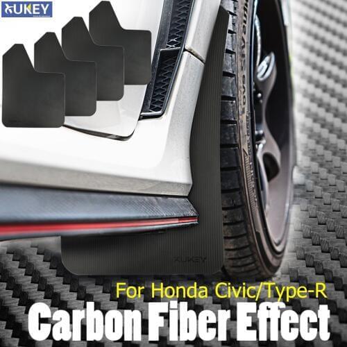 Sporty Mud Flaps Mudflaps Splash Guards Motorsport Mudguards Fender Flares For Honda Civic Type R Tourer Touring coupe Mugen Si