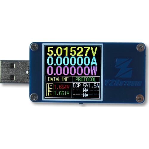 USB tester current voltage-capacity table fast charge protocol QC4+PD3.0 2.0PPS detect