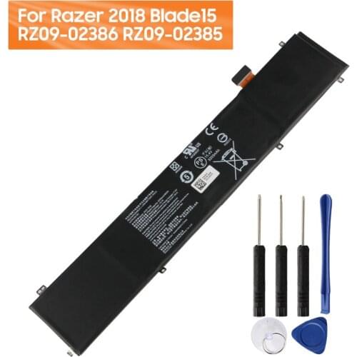 Replacement Laptop Battery RC30-0248 For Razer 2018 Blade15 RZ09-02386 RZ09-02385 Genuine Rechargeable Battery 5209mAh