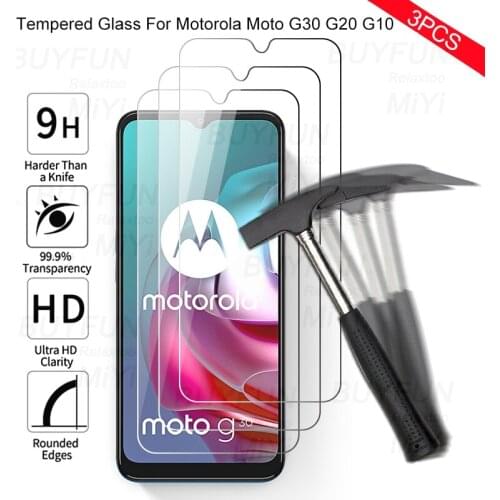 3PCS Tempered Glass For Motorola Moto G30 G20 G10 Screen Protectors Cover Film For Moto G 10 20 30 2021 Safety Armor Guard Glass