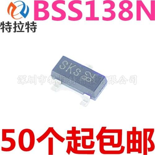 100PCS BSS138LT1G SOT23 BSS138 SOT SOT-23 MOSFET SMD J1 new and original IC