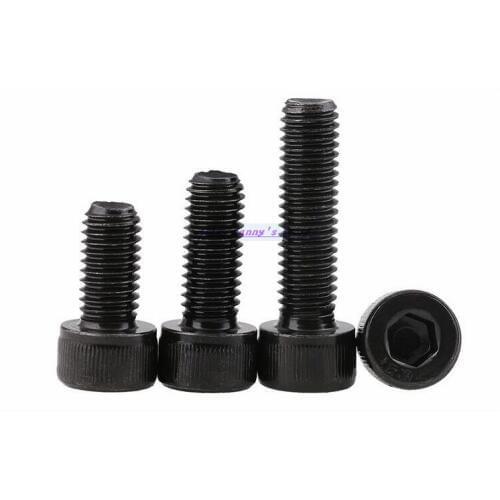 200pcs/Lot Metric Thread DIN912 M2 12.9 Carbon Steel Hex Socket Head Cap Screw Bolts Brand New