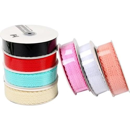 25Yards Width 3cm Solid Lace Ribbon Fabric Webbing Decoration Packing Material DIY Trim Sewing Home Decoration,1Yc19040
