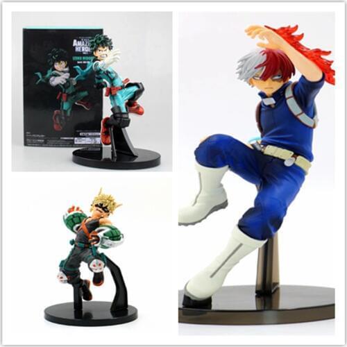 3 Styles My Hero Academia Bakugou Katsuki Todoroki Shoto Izuku Midoriya Deku 3rd Ver. PVC Action Figure No Hero Collectible Mode
