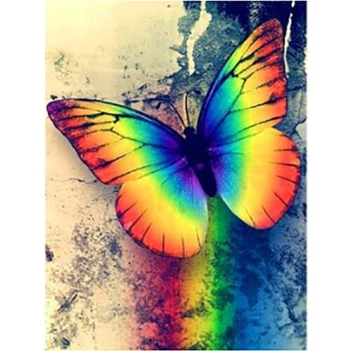 5D DIY Diamond Painting Colorful Butterfly Full Drill Embroidery Cross Stitch Mosaic Craft Kits Home Decor Christmas Gift