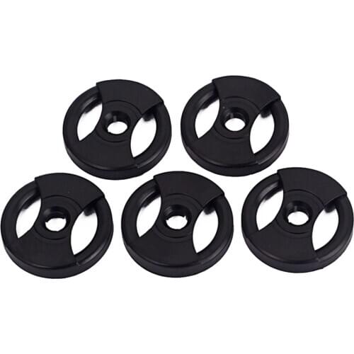5x Phonograph Turntable Record Adapter Set for 45RPM Phonograph DIY Black